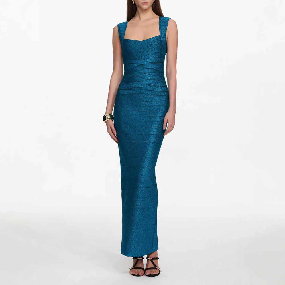 Forever 21 Summer Elegant Bodycon Back Slit Maxi Dress